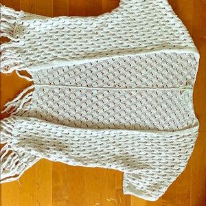 White crochet cardigan